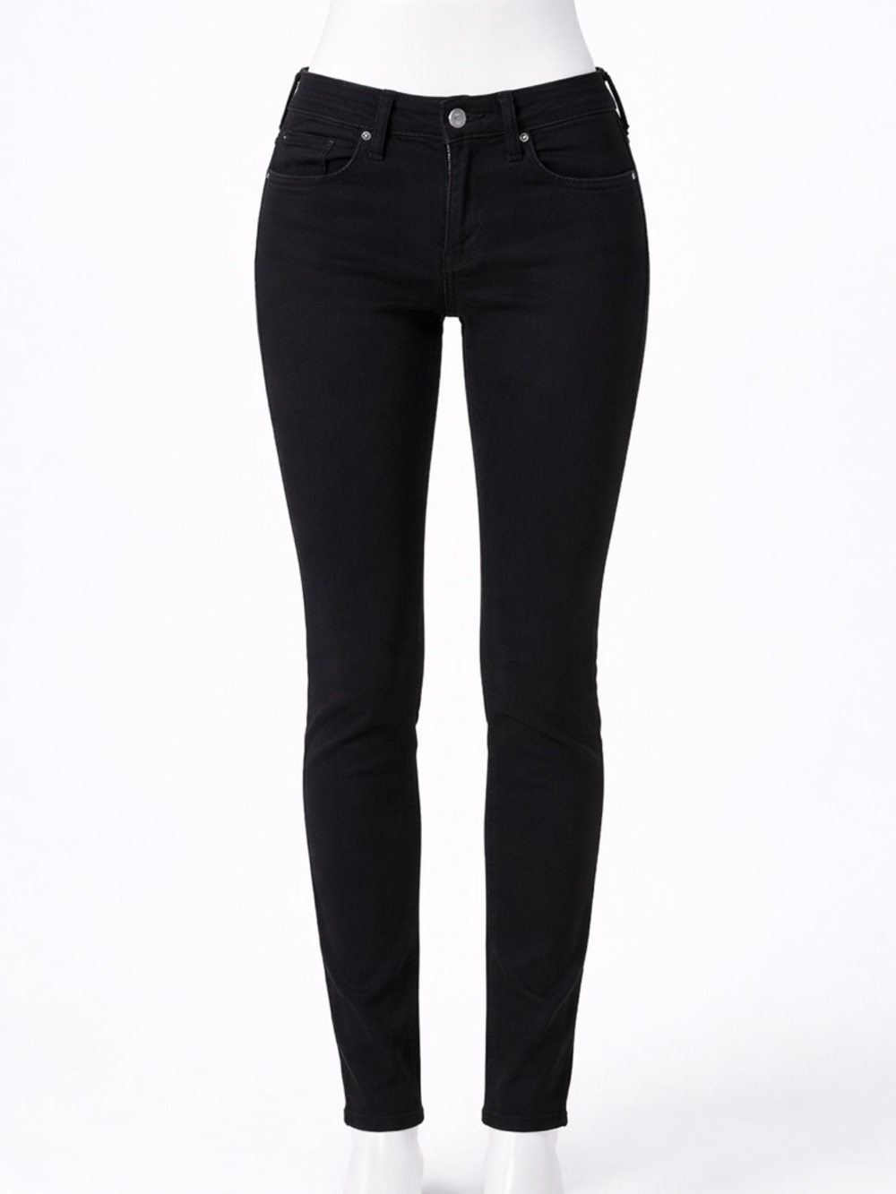 Rag & Bone Black Skinny Jeans Size 26 Mid Rise Stretch Denim in black